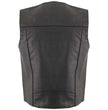 Milwaukee Leather Men's Black Western Style Style Motorcycle Vest - LKM3775