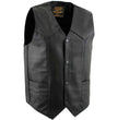 Milwaukee Leather Men's Black Western Style Style Motorcycle Vest - LKM3775