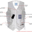 Milwaukee Leather Men's Classic ‘Side Laced Black Western Style Motorcycle Vest - LKM3776