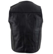 Milwaukee Leather Men's Black Classic Western Style Motorcycle Leather Rider Vest - LKM3778