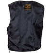 Milwaukee Leather Men's Black Classic Western Style Side Laced Motorcycle Leather Vest - LKM3779