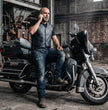 Milwaukee Leather Men's Black Classic Western Style Side Laced Motorcycle Leather Vest - LKM3779