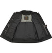 Milwaukee Leather Men's Barrage Flat Black Leather Motorcycle Club Style Vest - LKM3790