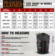 Milwaukee Leather Men's Drifter Black Collarless Buffalo Leather Motorcycle Vest - LKM3792