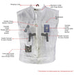 Milwaukee Leather Men's Quick Draw Black Cowhide Leather Motorcycle Vest - LKM3794