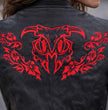 Milwaukee Leather Women's Gemma Black Leather Motorcycle Vest with Side Laces