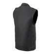 Milwaukee Leather LKY3850 Youth Size Black Leather Open Neck Club Style Motorcycle Riders Vest