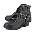 Milwaukee Motorcycle Clothing Company MB228 Paragon Leather Women's Black Motorcycle Boots