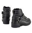 Milwaukee Motorcycle Clothing Company MB228 Paragon Leather Women's Black Motorcycle Boots