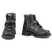 Milwaukee Motorcycle Clothing Company MB233 Road Captain Leather Women's Black Motorcycle Boots