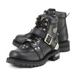 Milwaukee Motorcycle Clothing Company MB233 Road Captain Leather Women's Black Motorcycle Boots