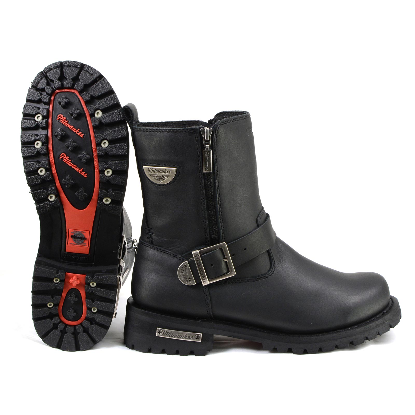 40s ベルスタッフ　PVCレザー　テステッド　ユーロ　ワーク　バブアー Milwaukee Motorcycle Clothing Company MB407 Men's Black