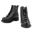 Milwaukee Motorcycle Clothing Company MB408EEE Men's EEE Wide Black Accelerator Motorcycle Leather Boots