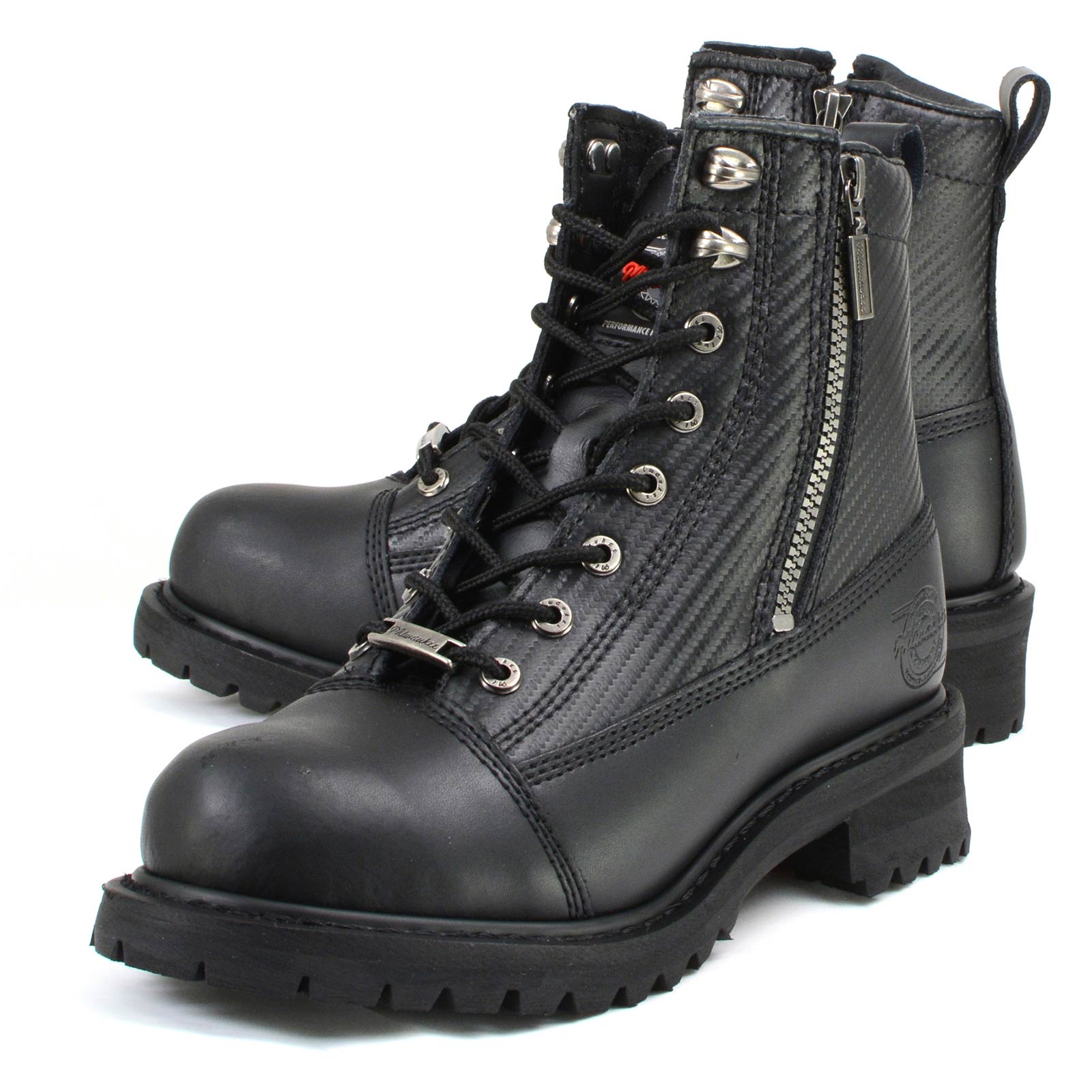 Milwaukee Motorcycle Clothing Co. Black Motorcycle Boots MB408