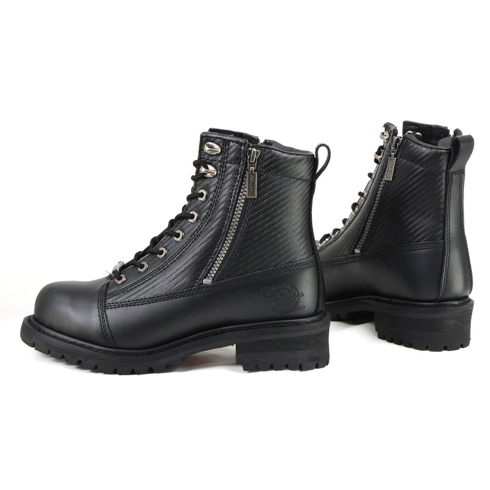 Milwaukee Motorcycle Clothing Co. Black Motorcycle Boots MB408