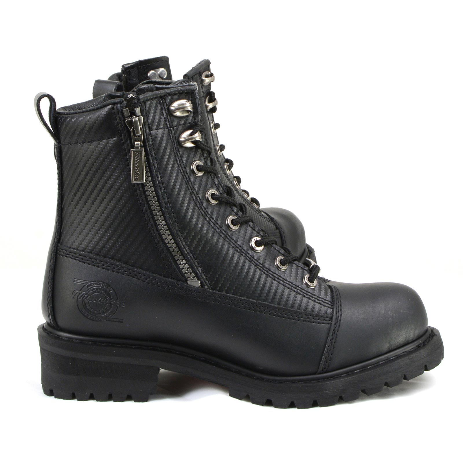 Milwaukee Motorcycle Clothing Co. Black Motorcycle Boots MB408
