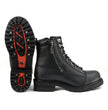 Milwaukee Motorcycle Clothing Company MB408EEE Men's EEE Wide Black Accelerator Motorcycle Leather Boots