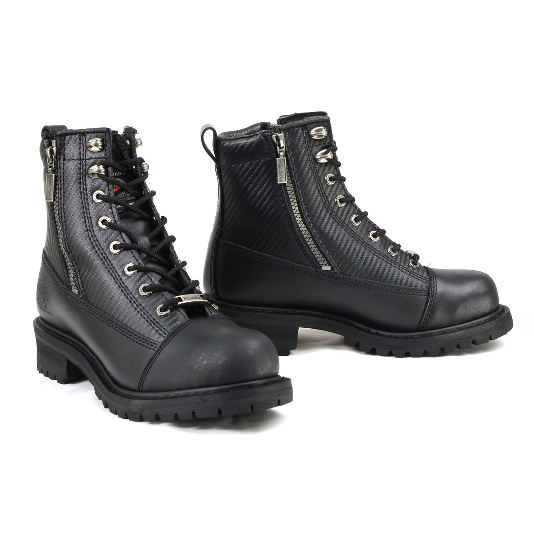 Milwaukee Motorcycle Clothing Co. Black Motorcycle Boots MB408