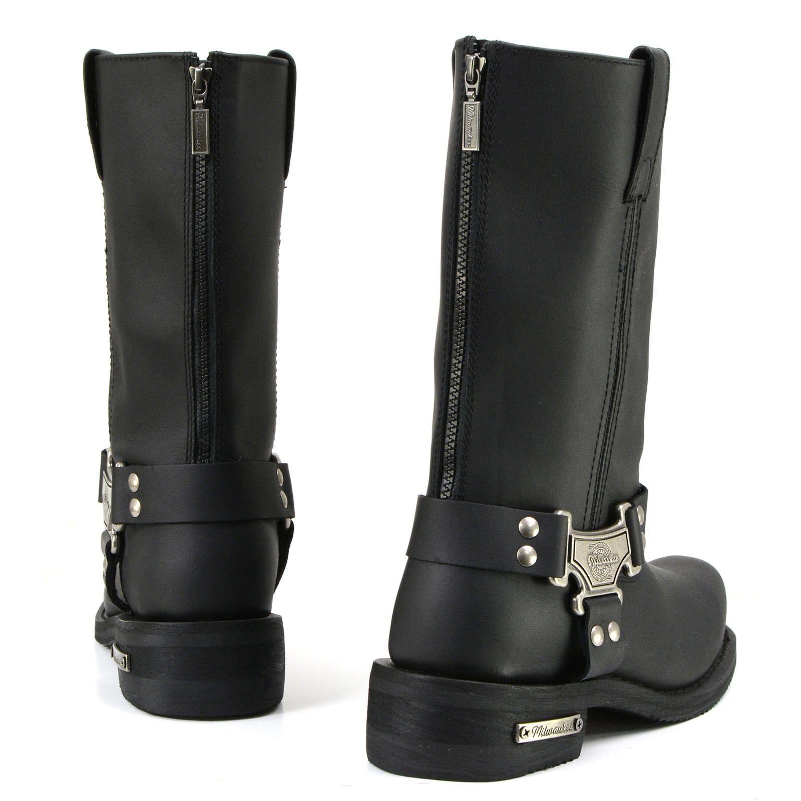 Milwaukee Motorcycle Clothing Co. Black Motorcycle Boots MB410