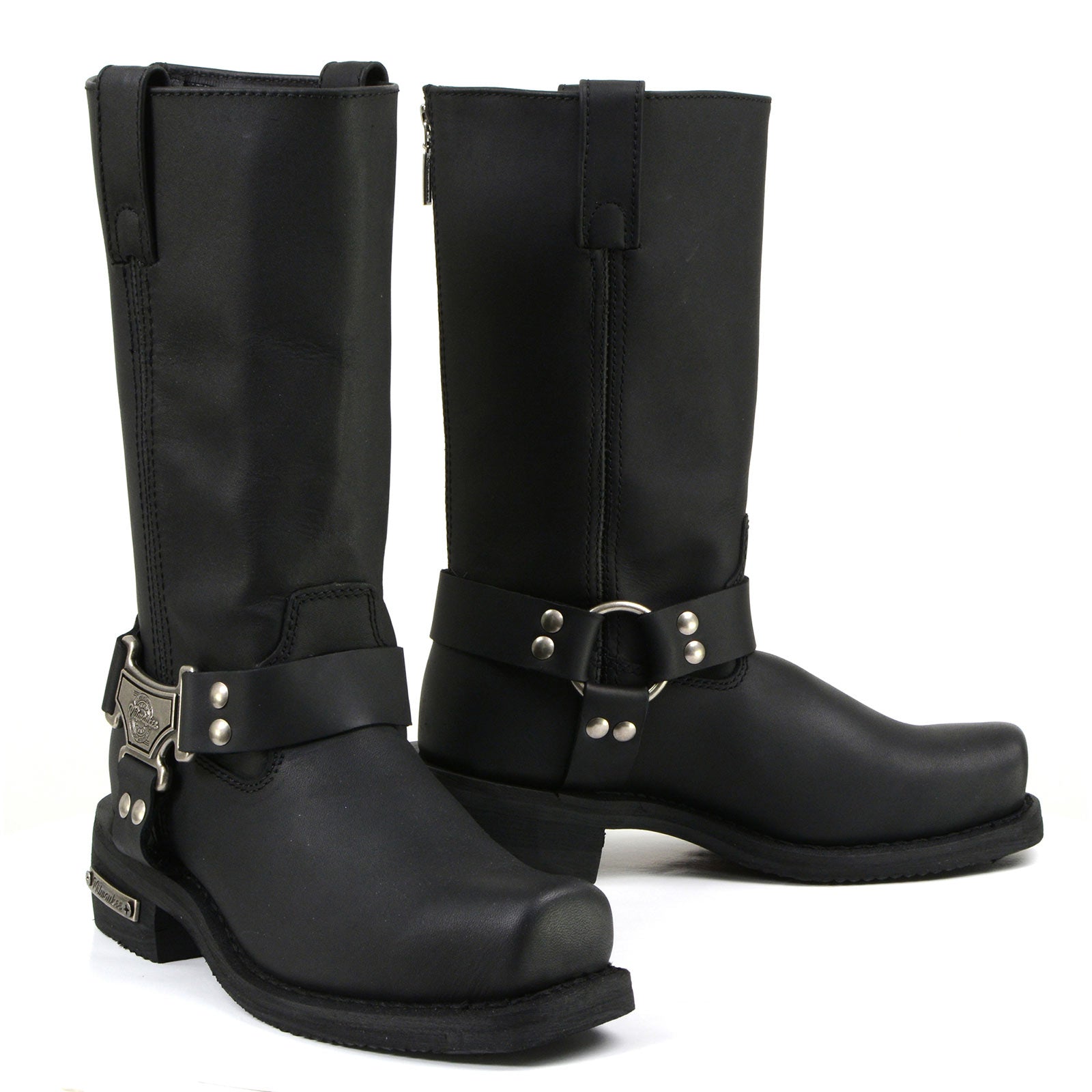 Milwaukee Motorcycle Clothing Co. Men's Black Motorcycle Boots, MB410