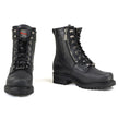 Milwaukee Motorcycle Clothing Company MB416EEE Men's EEE Wide Black Trooper Motorcycle Leather Boots