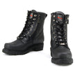 Milwaukee Motorcycle Clothing Company MB416EEE Men's EEE Wide Black Trooper Motorcycle Leather Boots