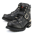 Milwaukee Motorcycle Clothing Co. Men's Black Motorcycle Boots, MB433EEE