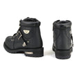 Milwaukee Motorcycle Clothing Company MB433 Men's Black Road Captain Motorcycle Leather Boots