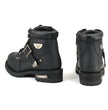Milwaukee Motorcycle Clothing Co. Men's Black Motorcycle Boots, MB433EEE