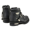 Milwaukee Motorcycle Clothing Company MB433EE Men's Wide With Black Road Captain Motorcycle Leather Boots