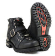 Milwaukee Motorcycle Clothing Company MB433EEE Men's EEE Wide Black Road Captain Motorcycle Leather Boots
