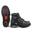 Milwaukee Motorcycle Clothing Company MB433 Men's Black Road Captain Motorcycle Leather Boots