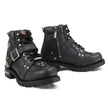 Milwaukee Motorcycle Clothing Co. Men's Black Motorcycle Boots, MB433EE