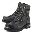 Milwaukee Motorcycle Clothing Company MB440EE Men's Wide-Width Black Throttle Motorcycle Leather Boots