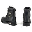 MMCC Men's Throttle Black Leather Motorcycle Boots - MB440EE
