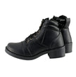 Milwaukee Leather MBK9255 Boys Black Lace-Up Boots with Side Zipper Entry