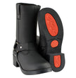Milwaukee Leather MBK9280 Boys Classic Black Harness Biker Boots