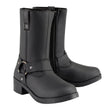 Milwaukee Leather MBK9280 Boys Classic Black Harness Biker Boots