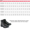 Milwaukee Leather Women's Black Leather Lace-Up Motorcycle Rider Boots with Side Zipper MBL9300