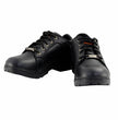 Milwaukee Leather MBL9311 Women's Black Leather Lace-Up Motorcycle Riding Shoes with Anti-Slip Outsole