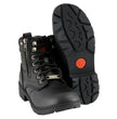 Milwaukee Leather MBL9320 Women's Premium Black Leather Lace-Up Motorycle Riding Boots with Side Zipper