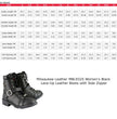 Milwaukee Leather MBL9325 Women's Premium Black Lace-Up Classic Leather Motorcycle Biker Boots w/ Side Zipper