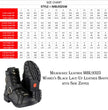 Milwaukee Leather MBL9325W Women's Premium Black Leather Lace-Up Motorcycle Biker Rider Boots in Wide Width Size