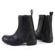 Milwaukee Leather MBL9327 Women's Black Leather Motorcycle Riding Boots with Dual Zipper Closure