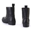 Milwaukee Leather MBL9327 Women's Black Leather Motorcycle Riding Boots with Dual Zipper Closure