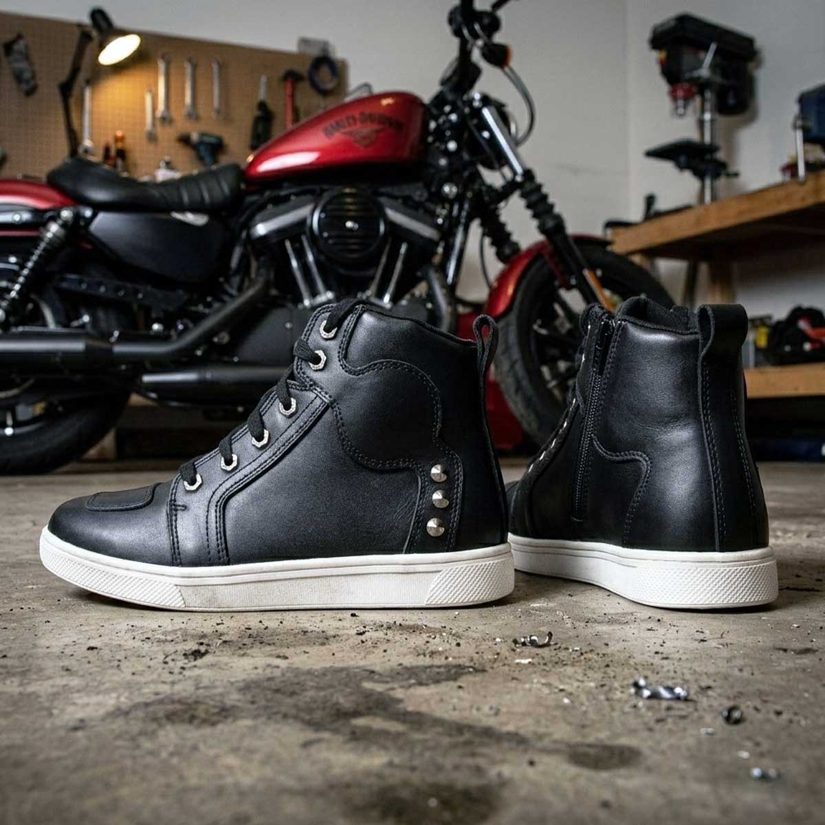 Milwaukee Leather Women's Thorn Black Leather Motorcycle Riding