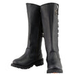 Milwaukee Leather MBL9345 Women's Black 15-inch High Rise Leather Riding Boots with Four Calf Buckles