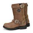 Milwaukee Leather MBL9354 Women's Brown 11-Inch Classic Engineer Motorcycle Leather Boots