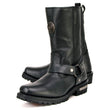 Milwaukee Leather MBL9360 Women's Black Leather 11-Inch Classic Harness Square Toe Motorcycle Boots