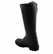 Milwaukee Leather MBL9370 Women's Black 17-Inch Lace Side Leather Boots with Contrast White Stitching